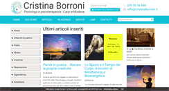Desktop Screenshot of cristinaborroni.it