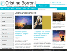 Tablet Screenshot of cristinaborroni.it